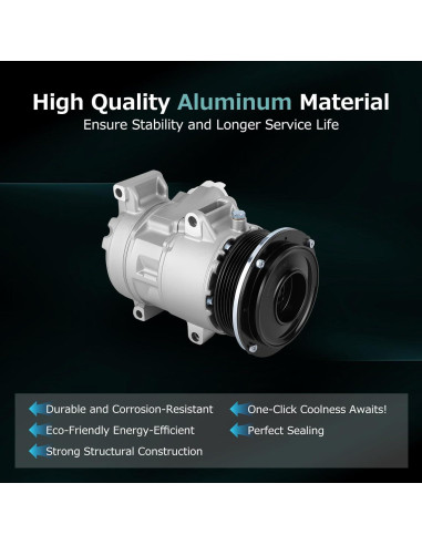 Compresor de A/C Mulcoll para Toyota Camry 2.4L y 2.5L