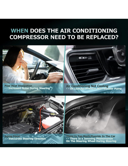 Compresor de A/C Mulcoll para Toyota Camry 2.4L y 2.5L