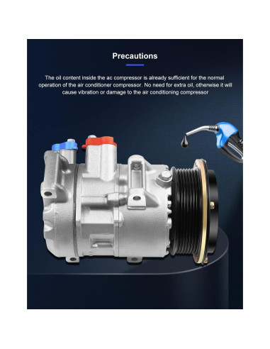 Compresor de A/C ECCPP 2.4L 2006-2009 Toyota Camry RAV4