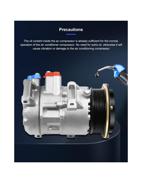 Compresor de A/C ECCPP 2.4L 2006-2009 Toyota Camry RAV4