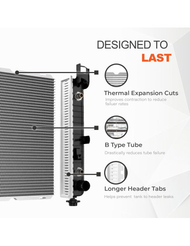 Radiador Klimoto para Toyota Avalon 2000-2004 3.0L V6