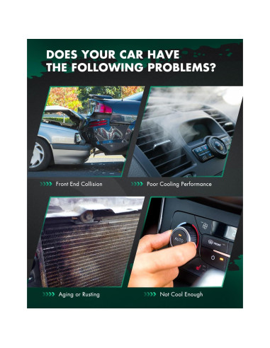 Condensador de A/C SCITOO para Toyota Tacoma 2.7L 1998-2004