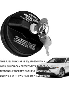 Tapa de Gas de Bloqueo KUQUTIDY para Toyota Honda Chevy 2