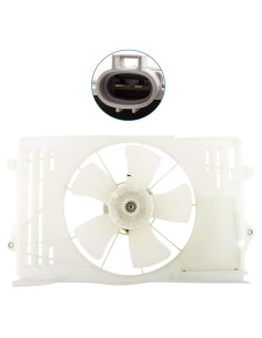 Ventilador de Radiador MYSMOT para Pontiac Vibe y Toyota Corolla