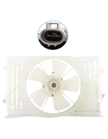 Ventilador de Radiador MYSMOT para Pontiac Vibe y Toyota Corolla