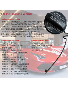Tapa de Gas ZJLWYZQQ para Toyota y Lexus 2014-2021 2