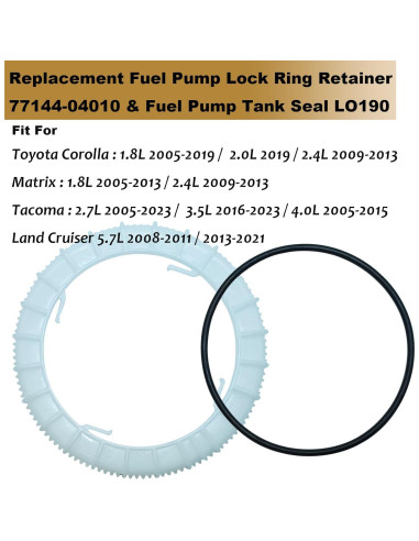 Anillo de Retención de Bomba de Combustible Toyota 77144-04010