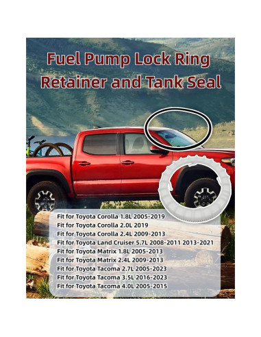 Anillo de Bloqueo y Sello de Bomba de Combustible Toyota