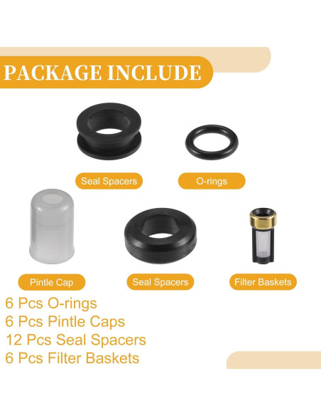 Kit de Junta de Sello Inyector Combustible Partuto Toyota 3VZE