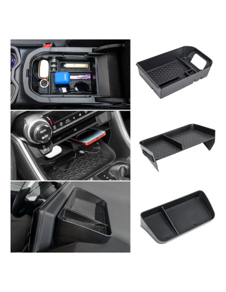 Bandeja organizadora Neepiar 3PCS para Toyota RAV4 2019-2025