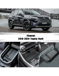Bandeja organizadora Neepiar 3PCS para Toyota RAV4 2019-2025 2