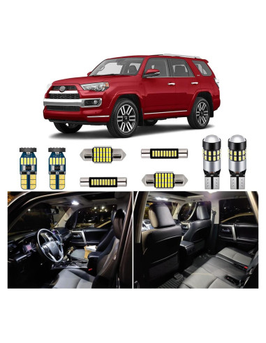 Kit 16 Bombillas LED Interiores Toyota 4Runner 2010-2022