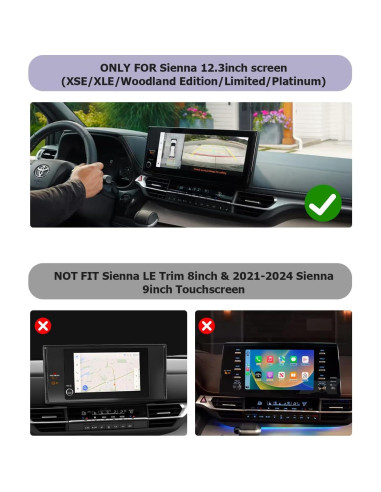 Organizador Consola Central LUWU para Toyota Sienna 2025