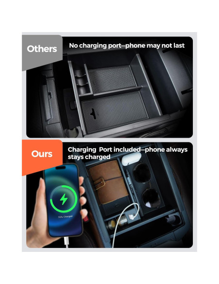 Organizador de Consola Central DrCarNow para Toyota 4Runner 2010-2024 Organizador de Consola Central DrCarNow para Toyota 4Runner 2010-2024