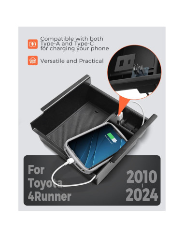 Organizador de Consola Central DrCarNow para Toyota 4Runner 2010-2024