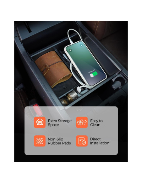 Organizador de Consola Central DrCarNow para Toyota 4Runner 2010-2024 Organizador de Consola Central DrCarNow para Toyota 4Runner 2010-2024