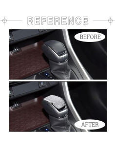 Cubierta de Pomo de Cambio 1797 Plateada para Toyota RAV4 Highlander Venza 2