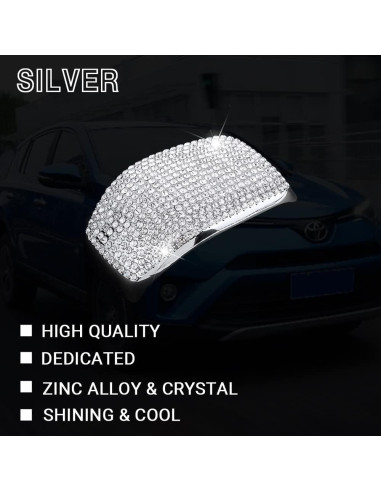 Cubierta de Pomo de Cambio 1797 Plateada para Toyota RAV4 Highlander Venza