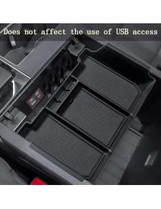 JDMCAR Bandeja Organizadora Consola Central Toyota Tundra 2022-2025 2