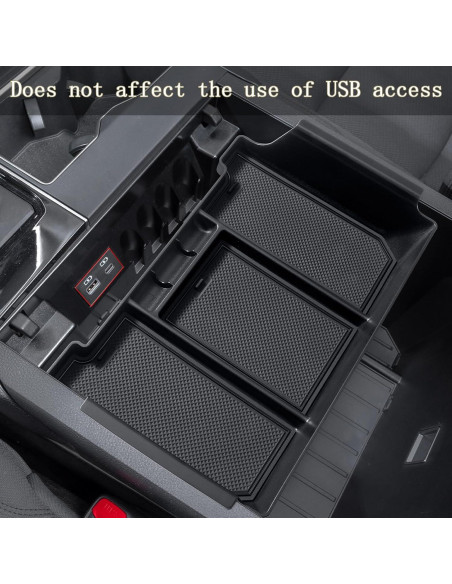 JDMCAR Bandeja Organizadora Consola Central Toyota Tundra 2022-2025