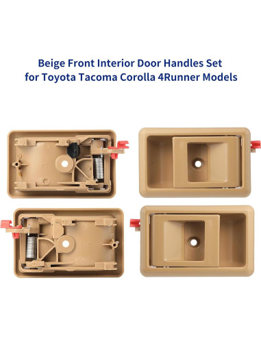 Manija de puerta interior Lcyolada Beige Toyota Tacoma Corolla