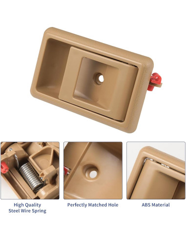 Manija de puerta interior Lcyolada Beige Toyota Tacoma Corolla