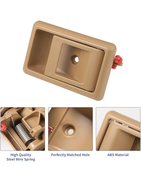 Manija de puerta interior Lcyolada Beige Toyota Tacoma Corolla
