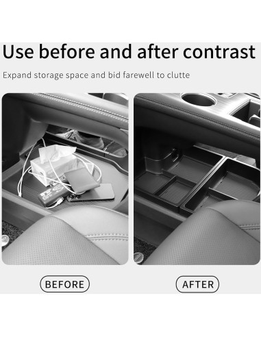 Organizador de Consola Central 2PCS smabee para Toyota Sienna 2021-2025