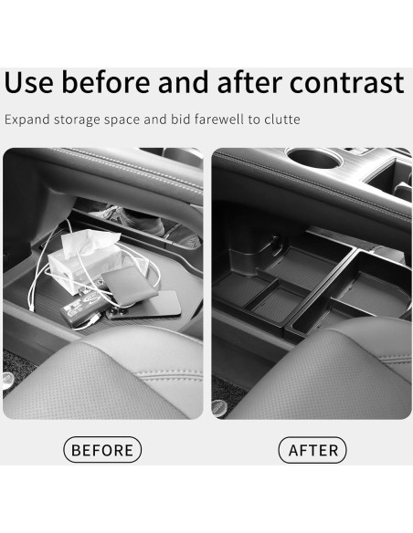 Organizador de Consola Central 2PCS smabee para Toyota Sienna 2021-2025