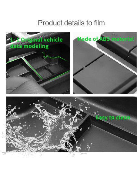 Organizador de Consola Central 2PCS smabee para Toyota Sienna 2021-2025