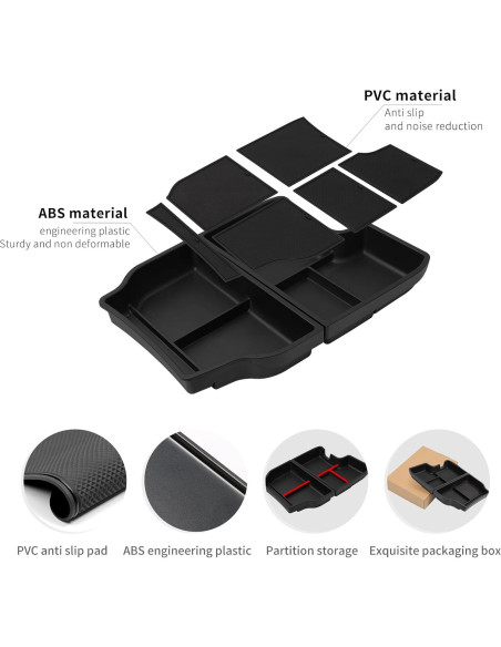 Organizador de Consola Central 2PCS smabee para Toyota Sienna 2021-2025