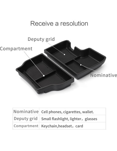 Organizador de Consola Central 2PCS smabee para Toyota Sienna 2021-2025