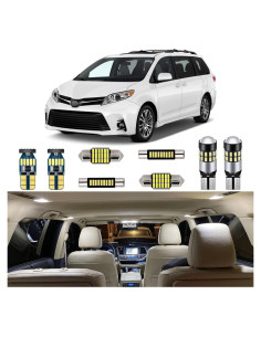 Kit 15 Luces LED Interiores AUTOGINE Toyota Sienna 2011-2021