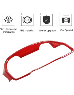 Cubierta Panel Instrumentos JeCar para Toyota 4Runner 2010-2020 Rojo 2