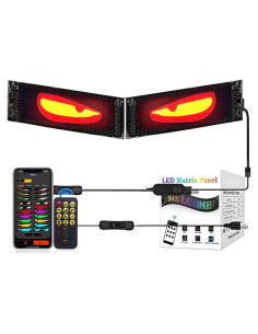 Luces LED Ojos de Diablo ULihaian para Parabrisas de Auto