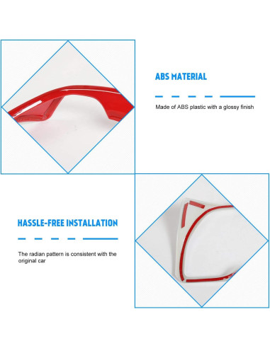 Cubierta Panel Instrumentos JeCar para Toyota 4Runner 2010-2020 Rojo