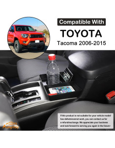 Caja de almacenamiento para portavasos Aunginsy Toyota Tacoma 2006-2015 2