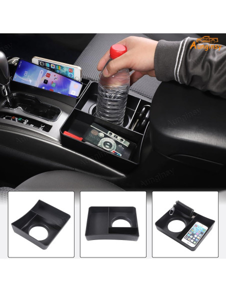 Caja de almacenamiento para portavasos Aunginsy Toyota Tacoma 2006-2015
