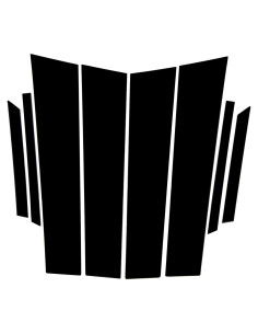 8PCS Cubierta de B-Pilares Ventana Toyota CHR 2018-2021