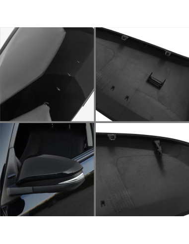 Cubiertas de Espejo Sportuli Negro para Toyota 4Runner y Rav4