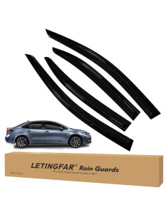 Deflectores de lluvia adhesivos LETINGFAR para Toyota Corolla 2020-2024