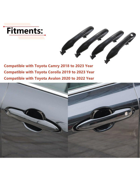 Manija de Puerta Exterior RLB-HILON para Toyota Camry, Corolla y Avalon