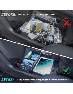 Organizador Inferior de Consola TOPINSTALL para Toyota Sienna 2021-2025 2