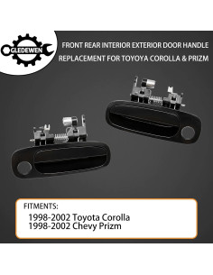 Juego de Manijas de Puerta Gledewen para Toyota Corolla y Chevy Prizm 1998-2002 2