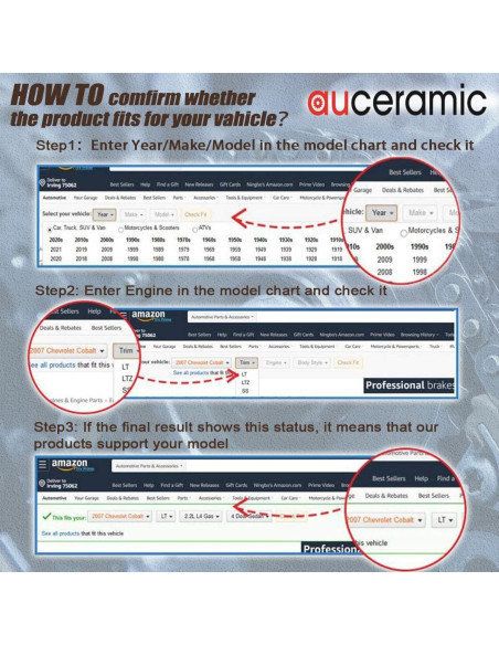 Kit de cadena de distribución AUCERAMIC para Toyota 2.7L
