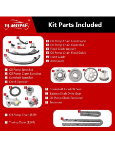 Kit de cadena de distribución YA-MAYPAY para Toyota 2.7L 2