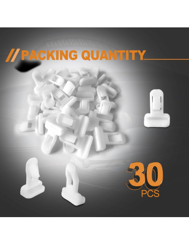 30 Clips de Retenedor de Extensión Toyota Lexus 75392-35220