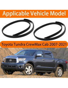 Moldura de Goteo de Techo MIYIMORE para Toyota Tundra 2007-2021 2