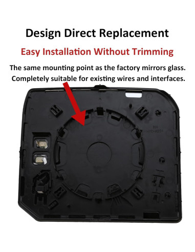 Cristal Espejo Lateral Derecho Toyota Tundra 2022-2023