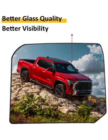 Cristal Espejo Lateral Derecho Toyota Tundra 2022-2023